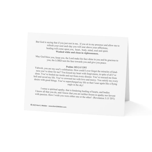 Healing Eagle Greeting Cards Psalms 103:2-5