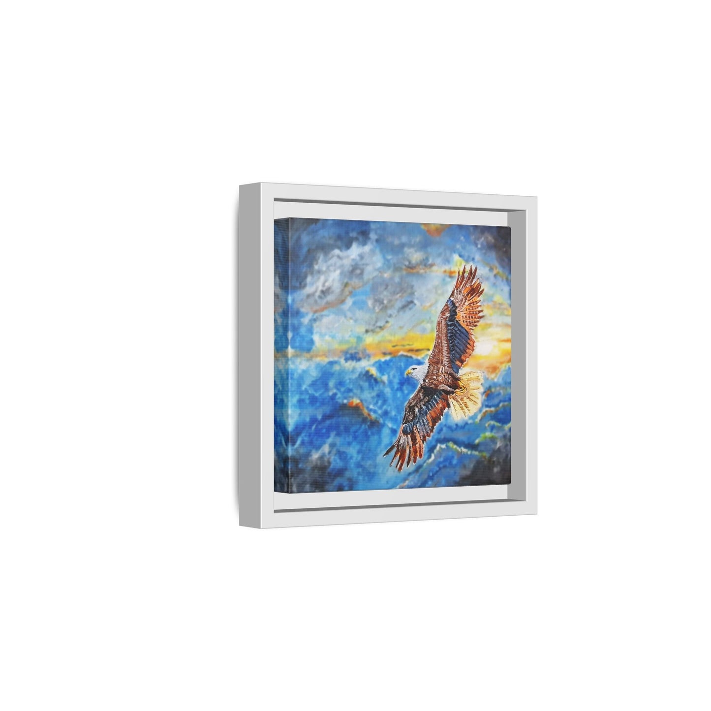 Framed Eagle Artwork - Inspirational Matte Canvas Print