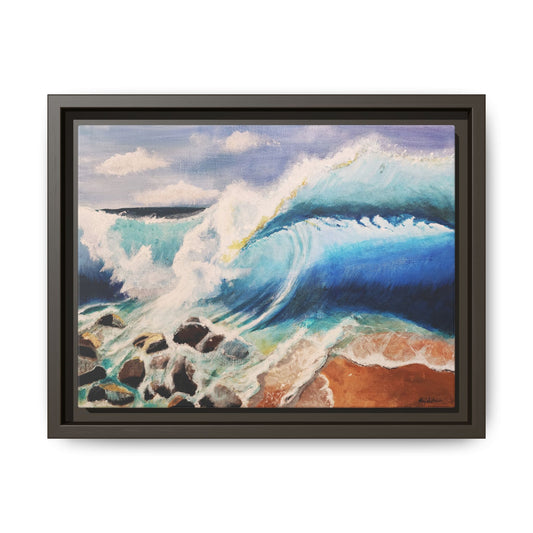 Canvas Wall Art - Ocean Acrylic by Kerri Welden