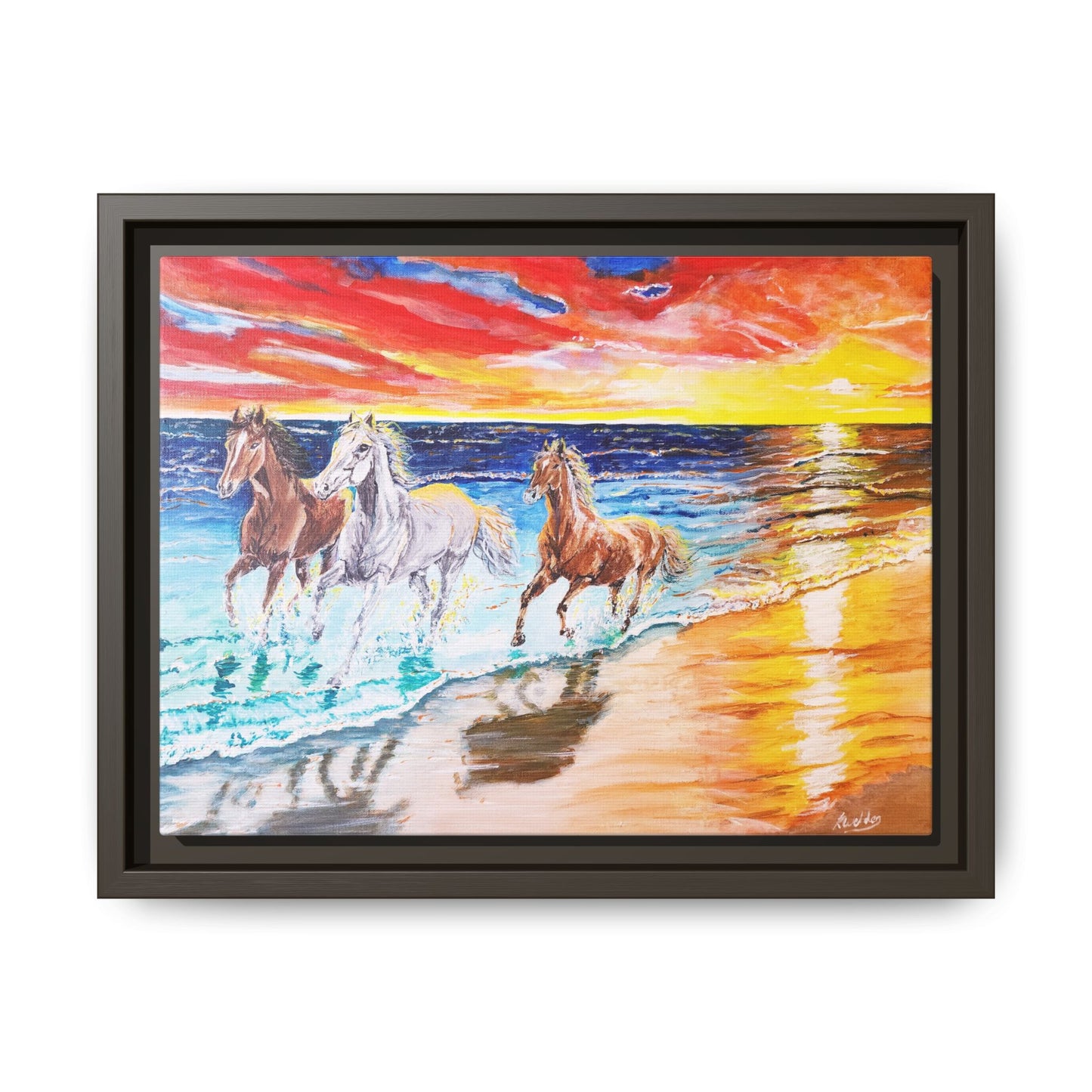 'Sunset Brumby' Print of Acrylic by Kerri Welden