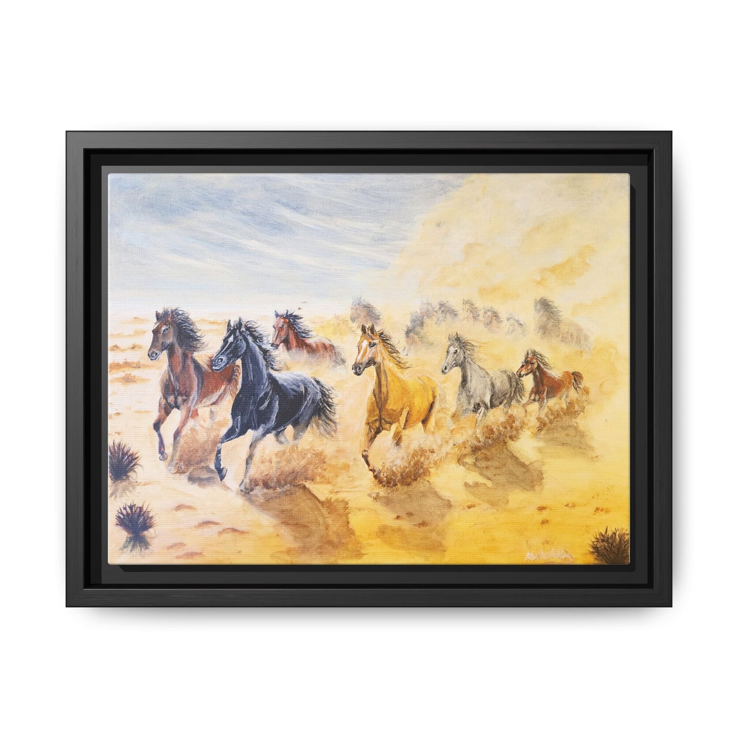 'Mob of Brumbies' Print of an Acrylic Painting by Kerri Welden