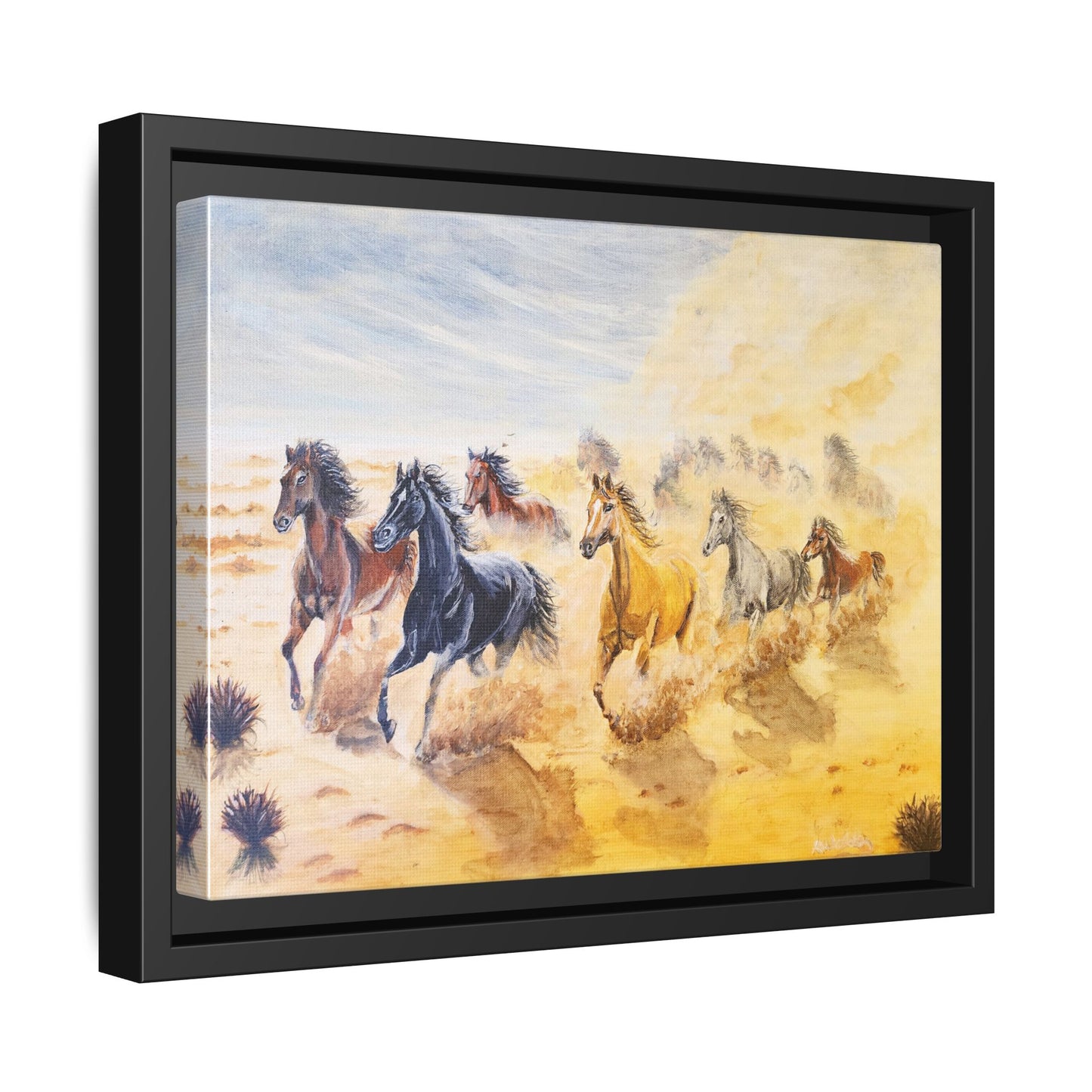 'Mob of Brumbies' Print of an Acrylic Painting by Kerri Welden