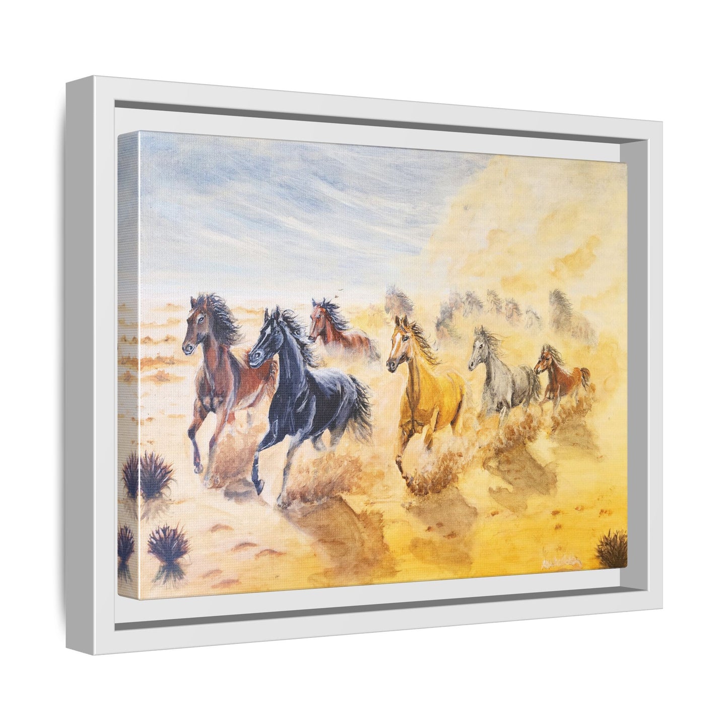 'Mob of Brumbies' Print of an Acrylic Painting by Kerri Welden