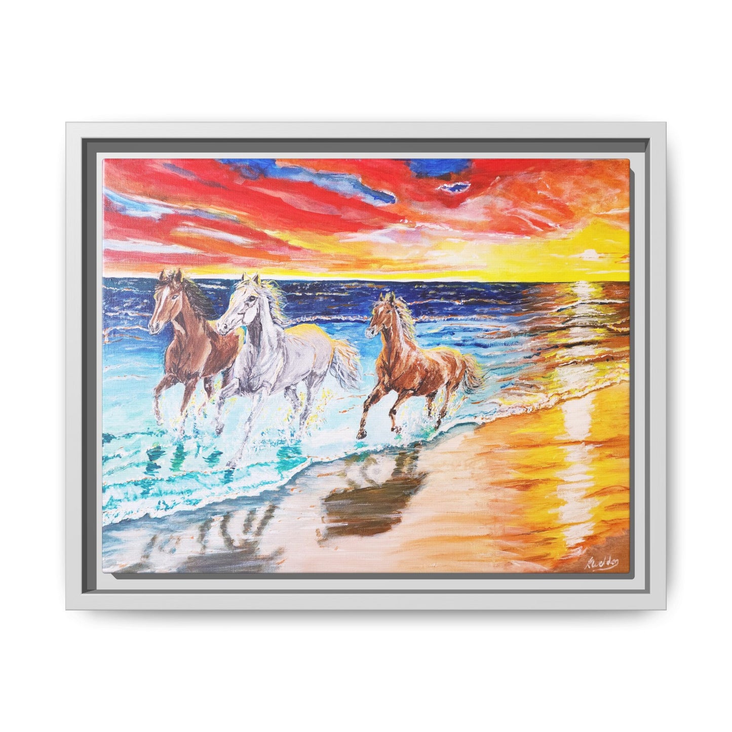 'Sunset Brumby' Print of Acrylic by Kerri Welden
