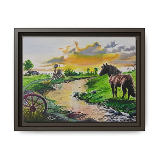 'Country Peace' Oil Pastel Print by Kerri Welden