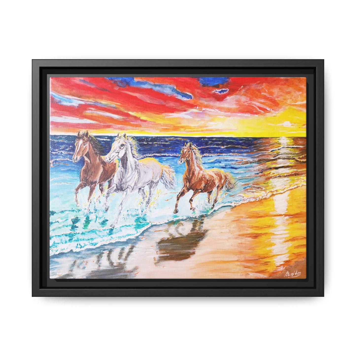'Sunset Brumby' Print of Acrylic by Kerri Welden