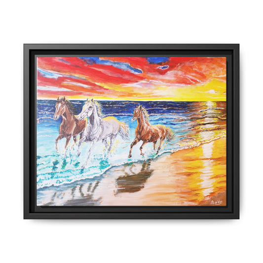 'Sunset Brumby' Print of Acrylic by Kerri Welden