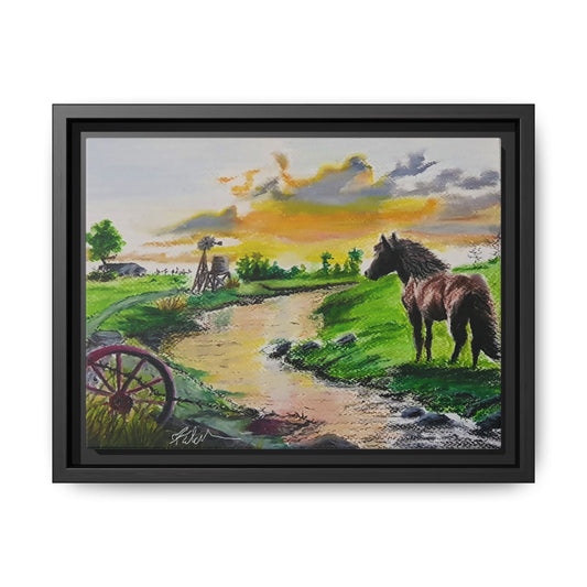 'Country Peace' Oil Pastel Print by Kerri Welden