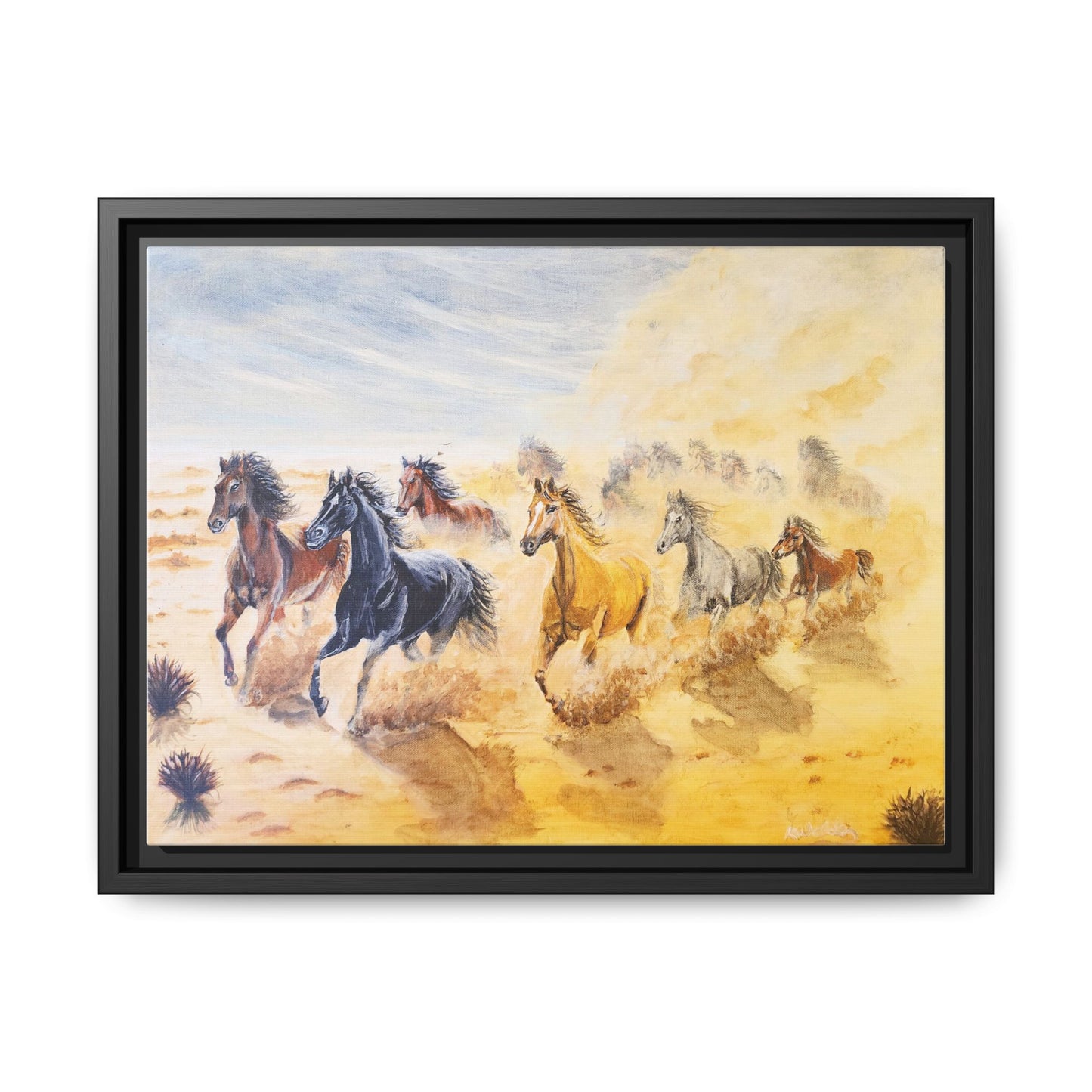 'Mob of Brumbies' Print of an Acrylic Painting by Kerri Welden