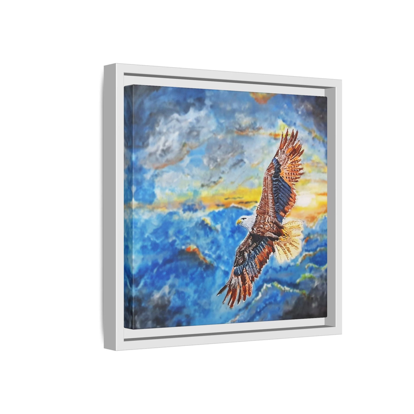 Framed Eagle Artwork - Inspirational Matte Canvas Print