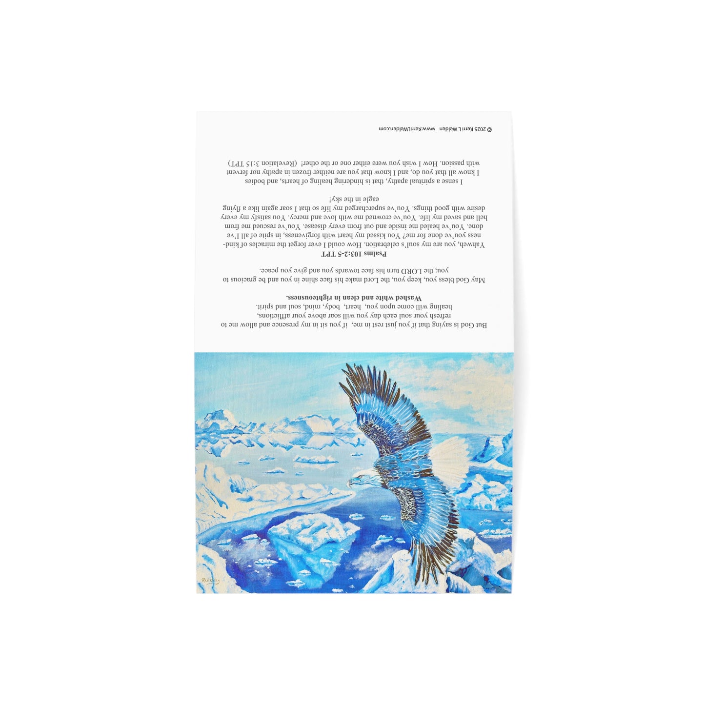 Healing Eagle Greeting Cards Psalms 103:2-5