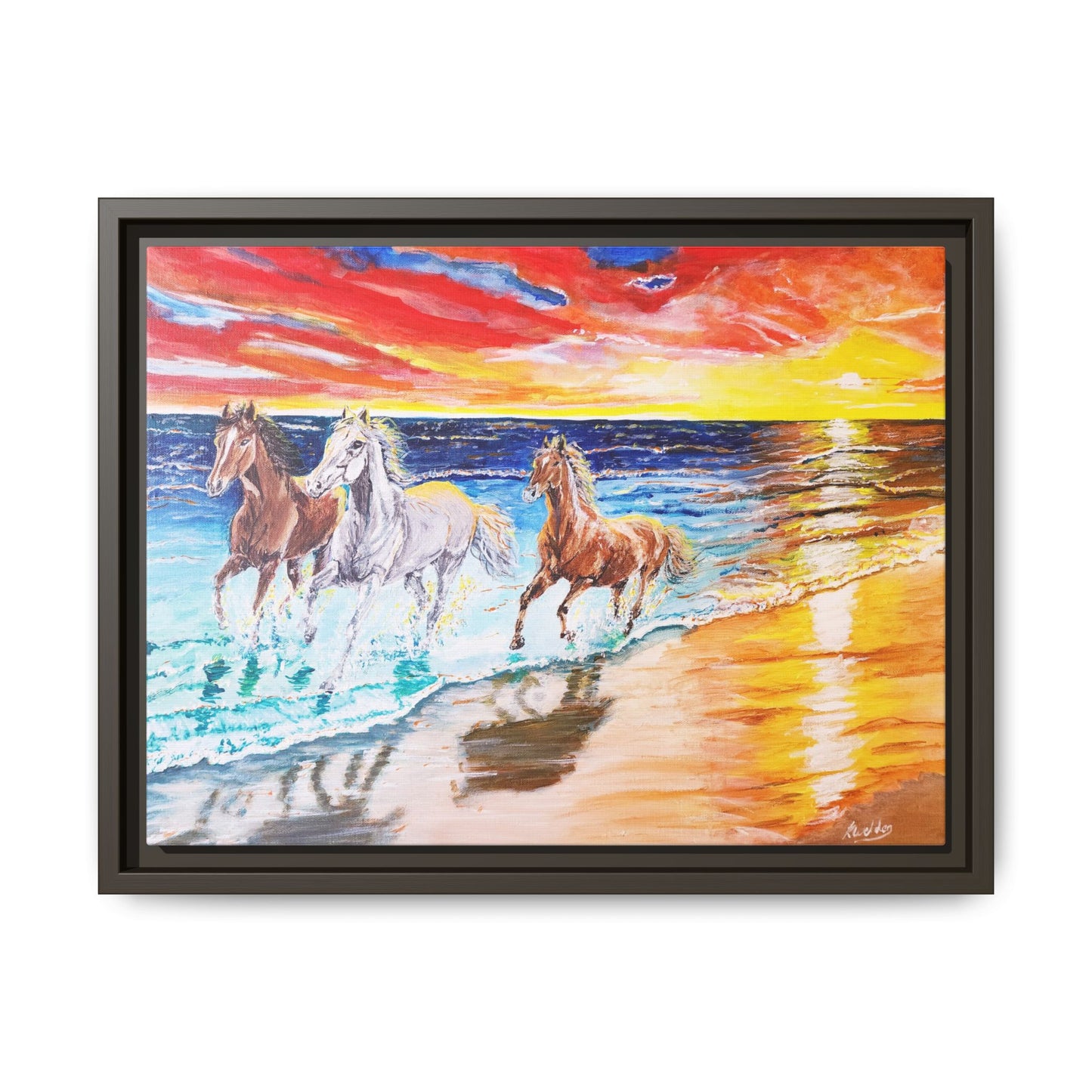 'Sunset Brumby' Print of Acrylic by Kerri Welden