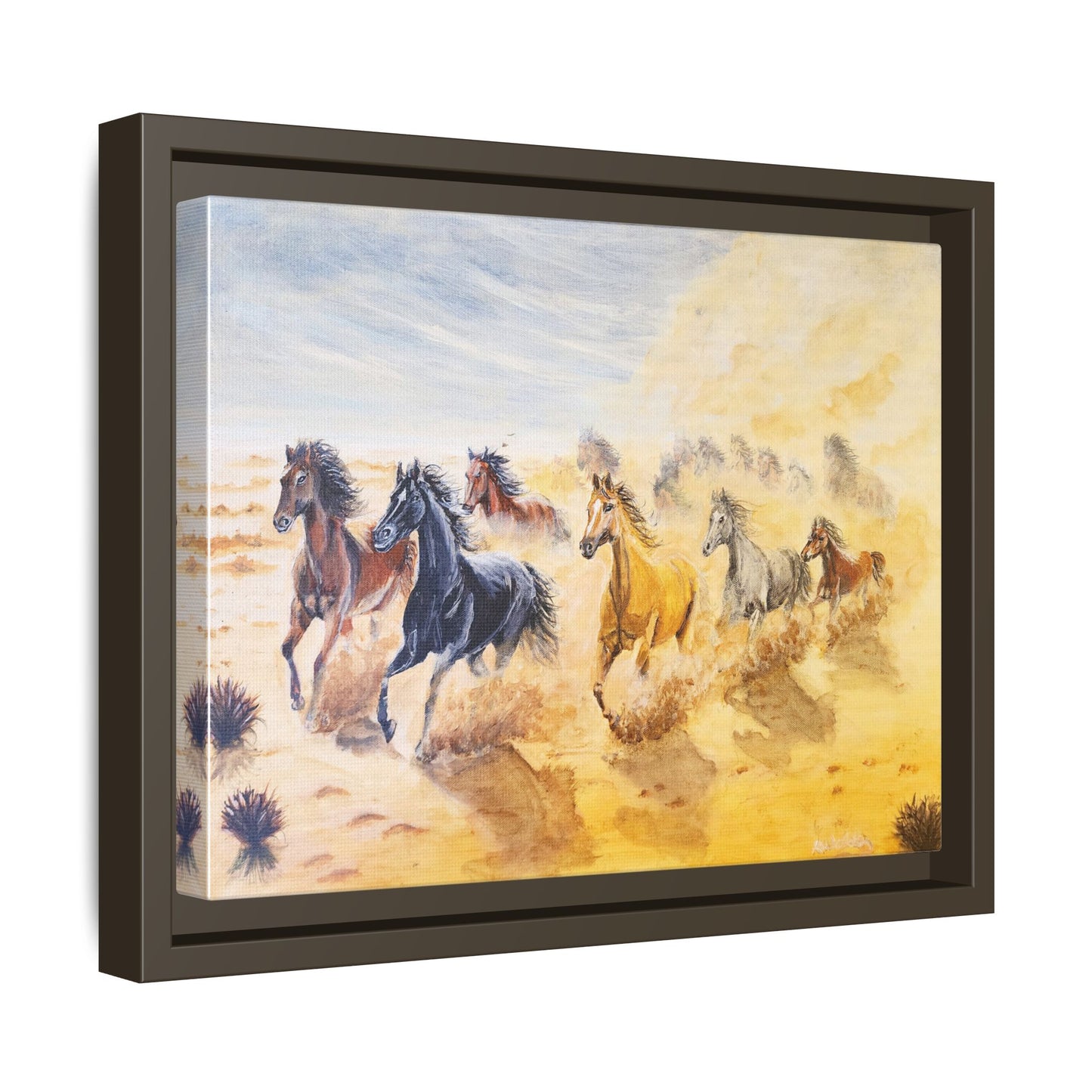 'Mob of Brumbies' Print of an Acrylic Painting by Kerri Welden