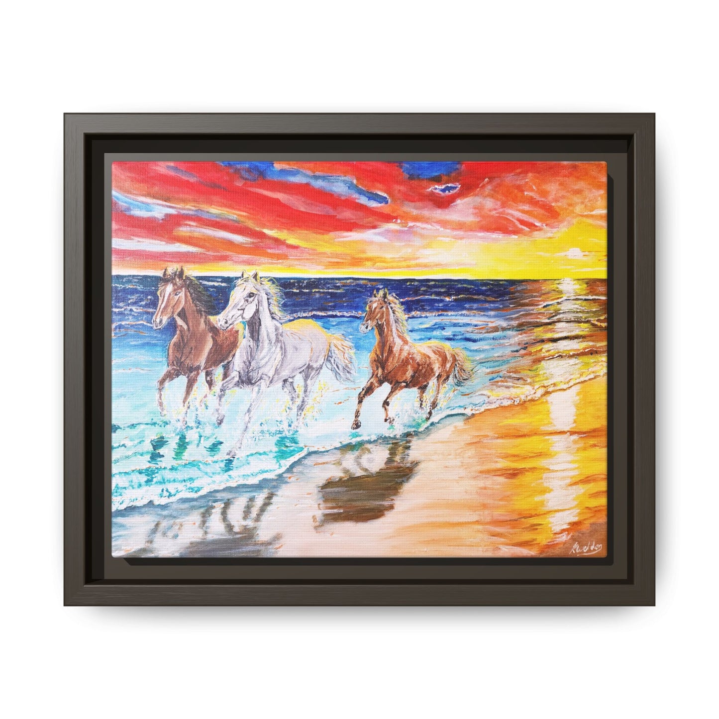 'Sunset Brumby' Print of Acrylic by Kerri Welden