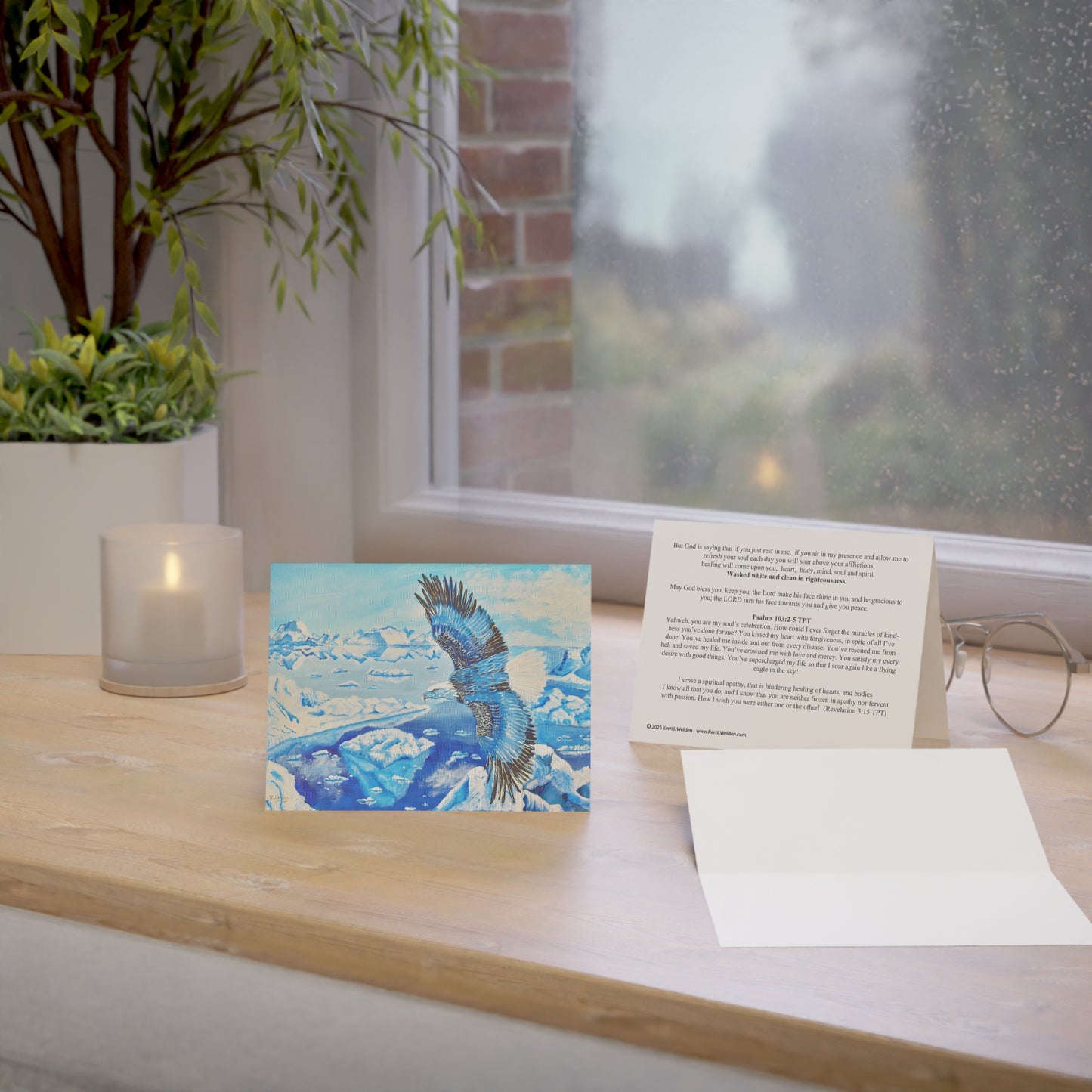 Healing Eagle Greeting Cards Psalms 103:2-5