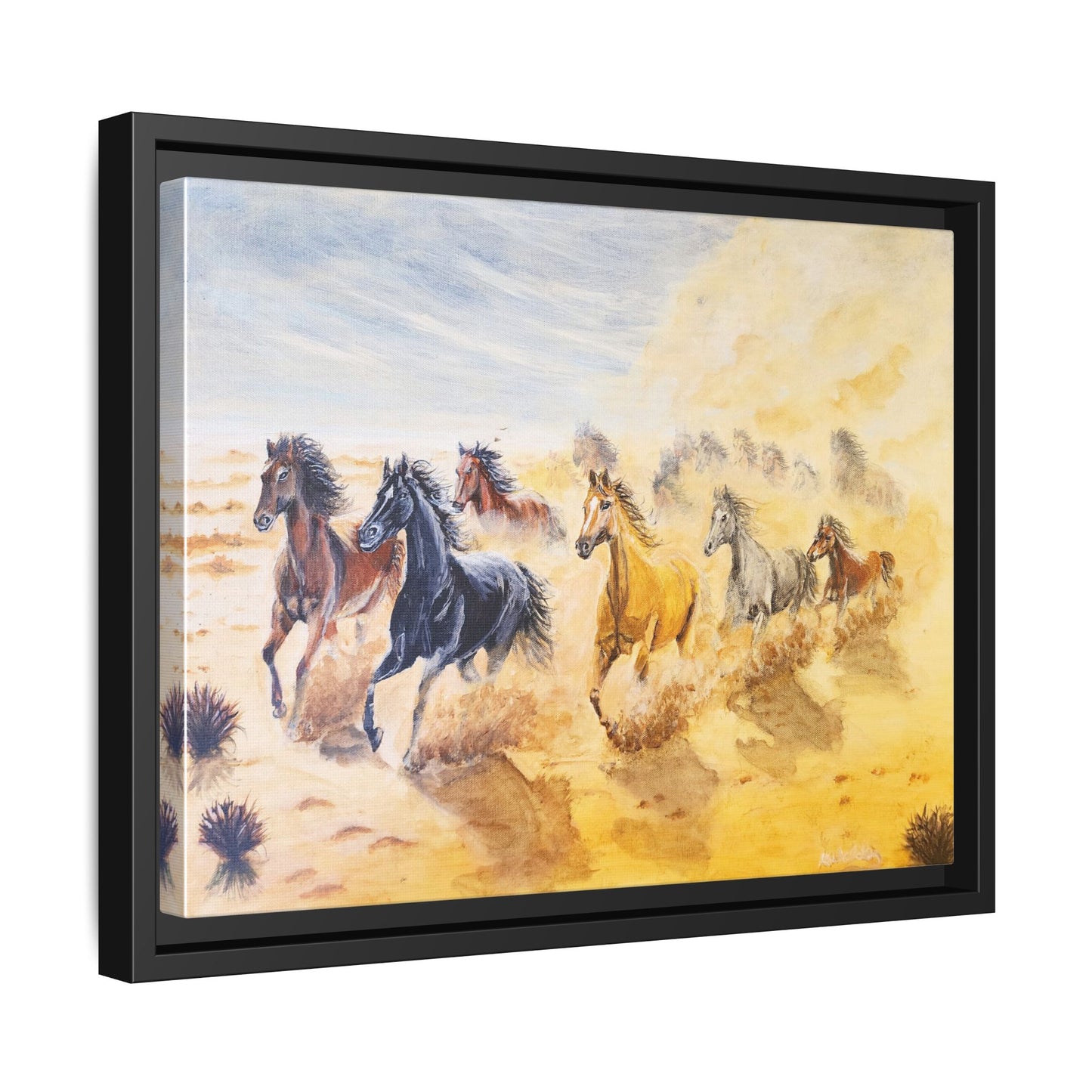 'Mob of Brumbies' Print of an Acrylic Painting by Kerri Welden