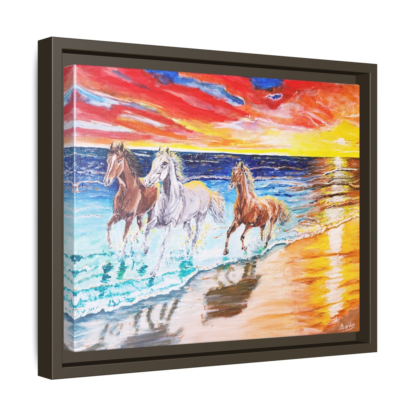 'Sunset Brumby' Print of Acrylic by Kerri Welden