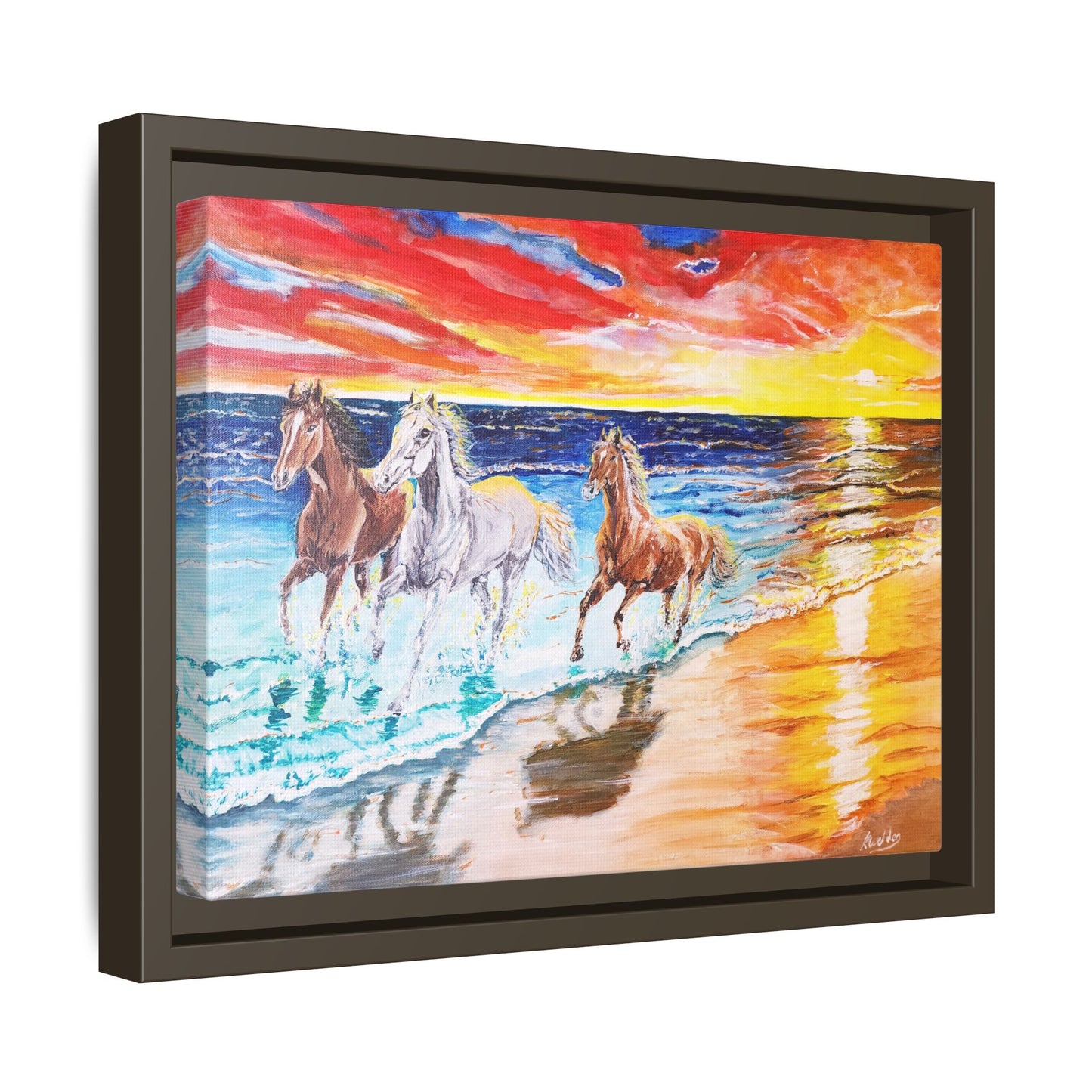 'Sunset Brumby' Print of Acrylic by Kerri Welden