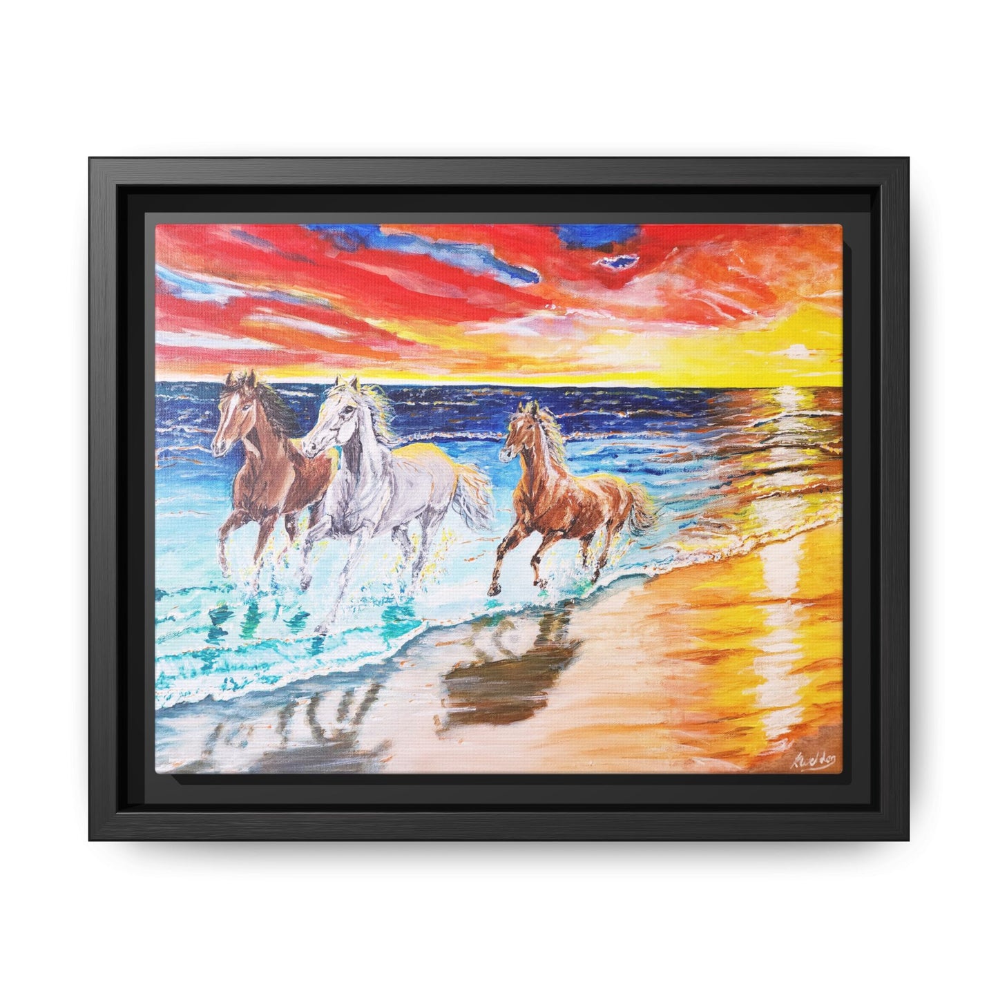 'Sunset Brumby' Print of Acrylic by Kerri Welden