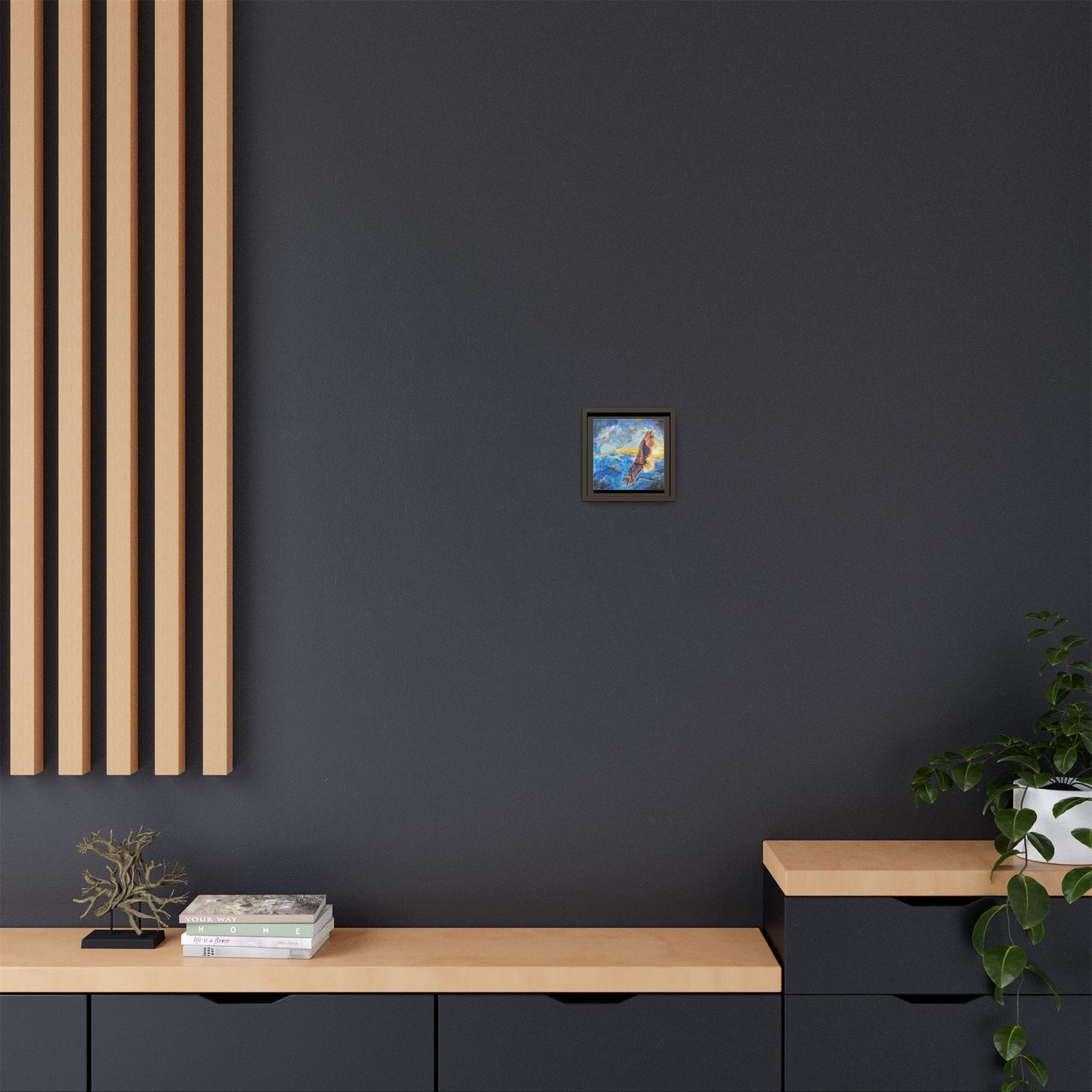 Framed Eagle Artwork - Inspirational Matte Canvas Print