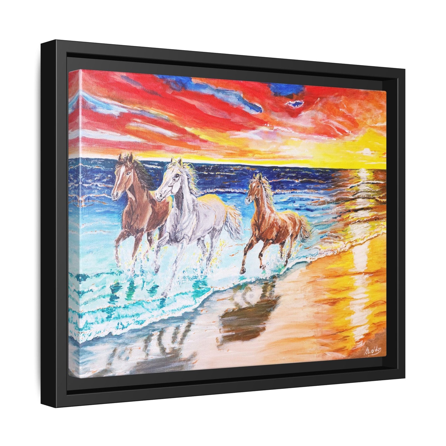 'Sunset Brumby' Print of Acrylic by Kerri Welden