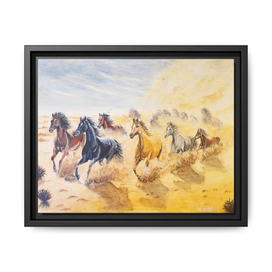 'Mob of Brumbies' Print of an Acrylic Painting by Kerri Welden