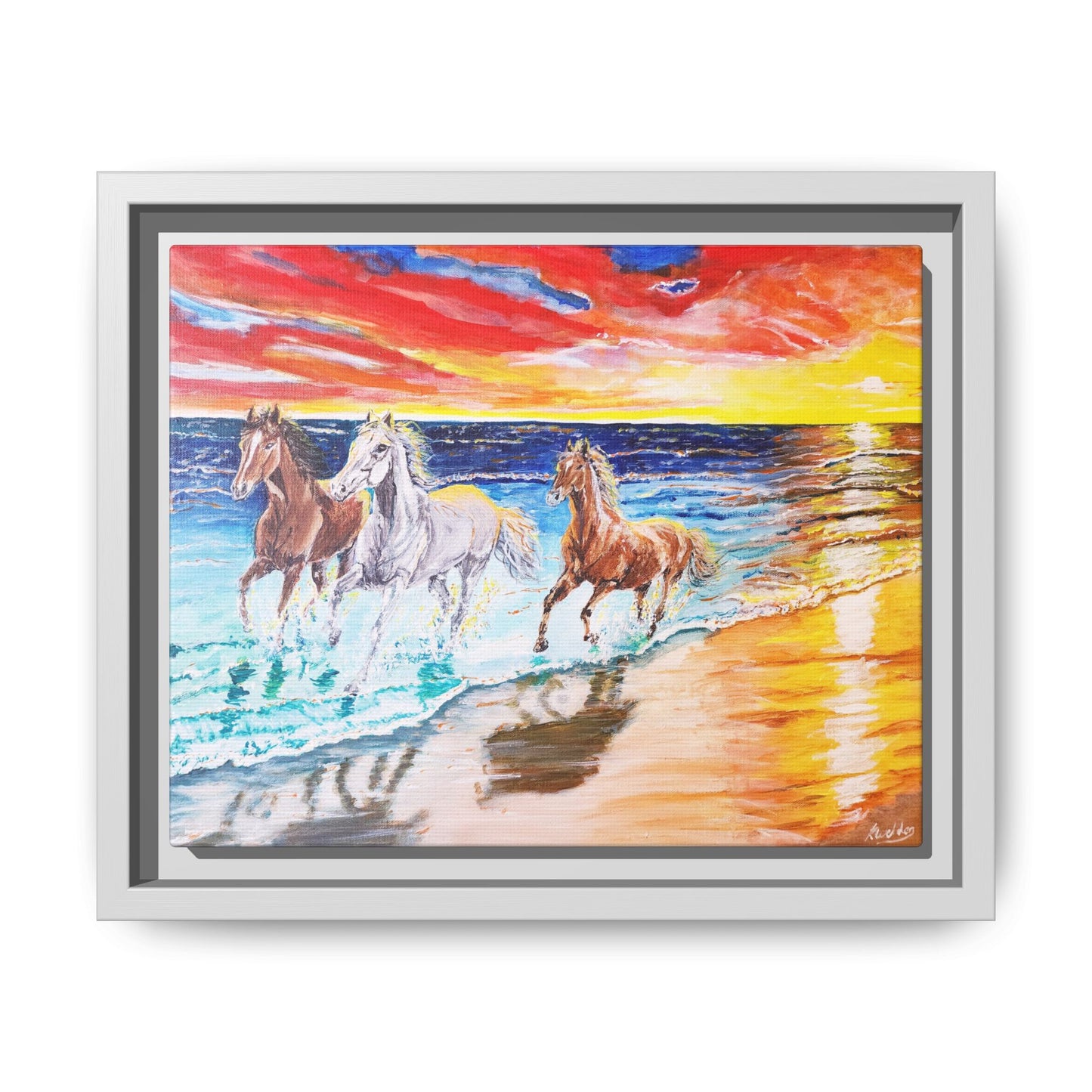 'Sunset Brumby' Print of Acrylic by Kerri Welden