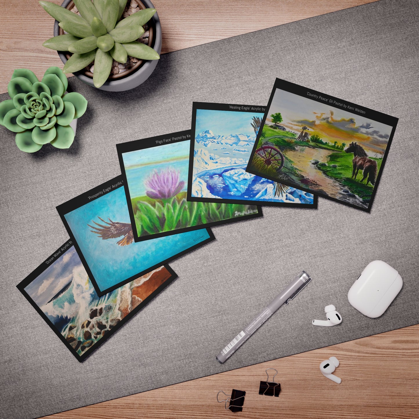 Kerri Welden Paintings Multi-Design Greeting Cards - 5-Pack for Every Occasion