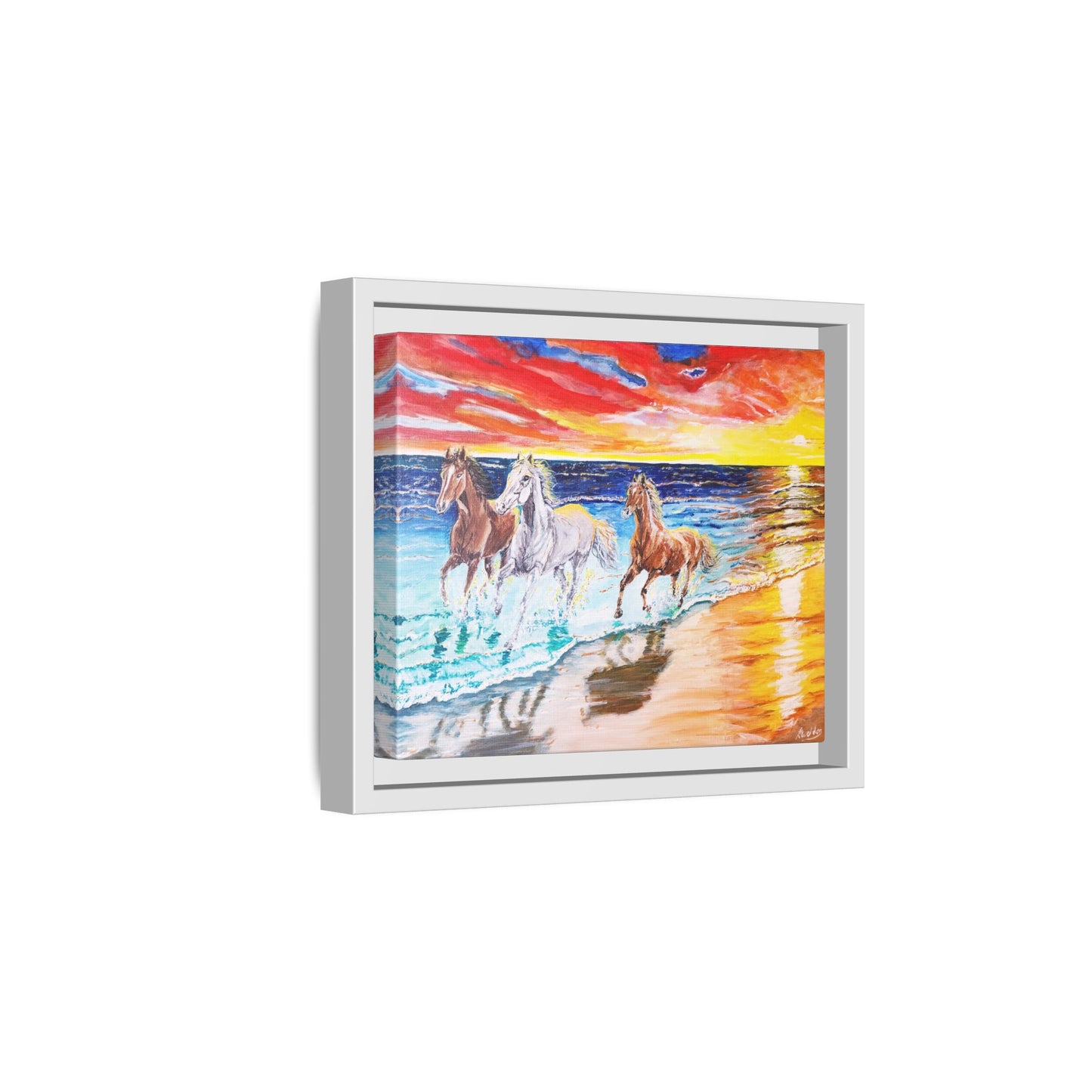 'Sunset Brumby' Print of Acrylic by Kerri Welden