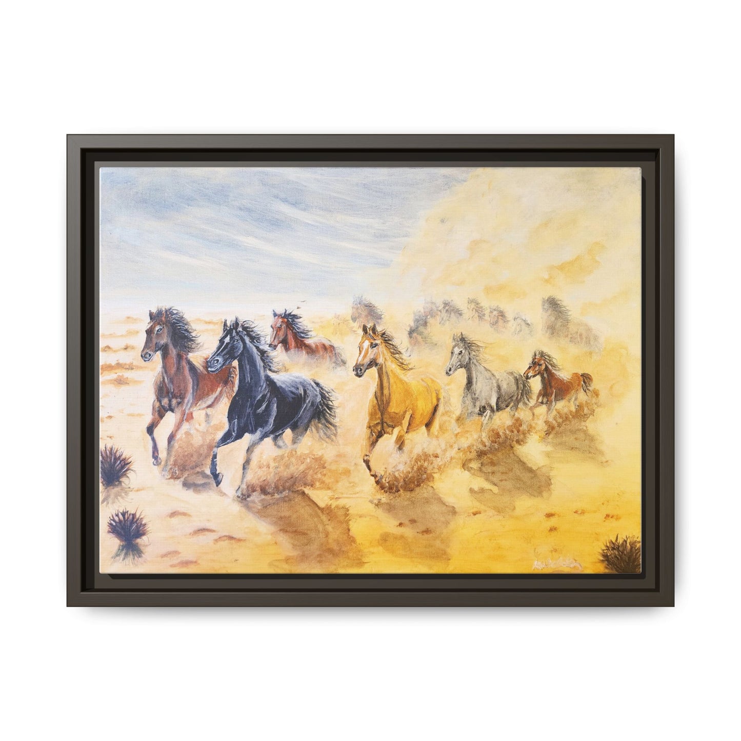 'Mob of Brumbies' Print of an Acrylic Painting by Kerri Welden