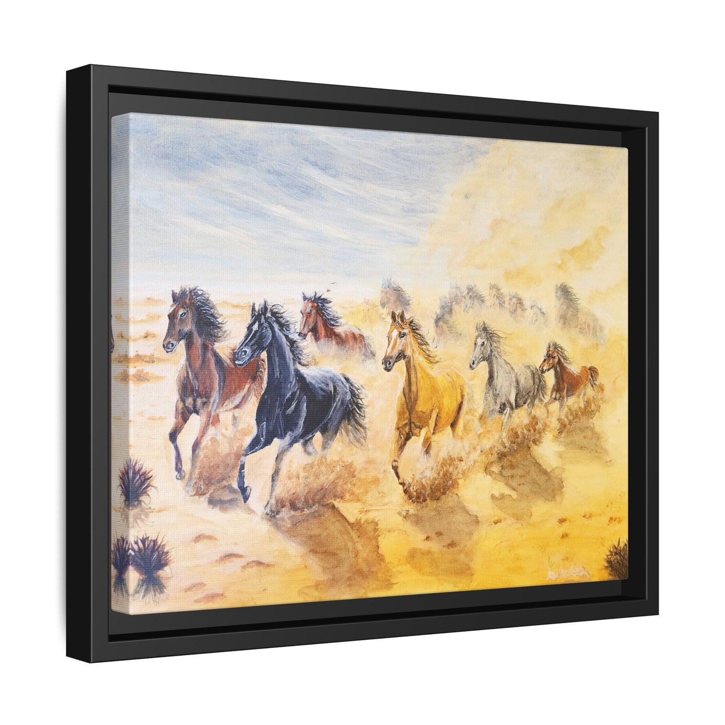 'Mob of Brumbies' Print of an Acrylic Painting by Kerri Welden