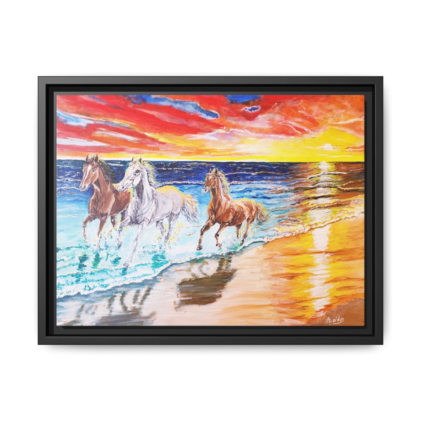 'Sunset Brumby' Print of Acrylic by Kerri Welden