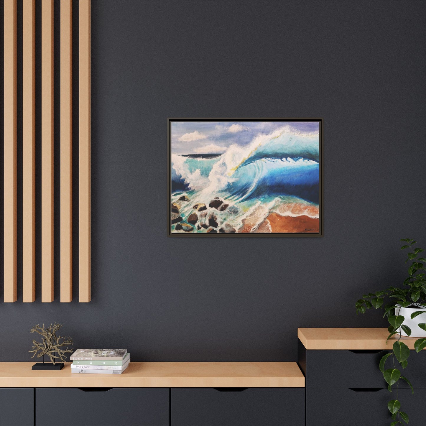 Canvas Wall Art - Ocean Acrylic by Kerri Welden