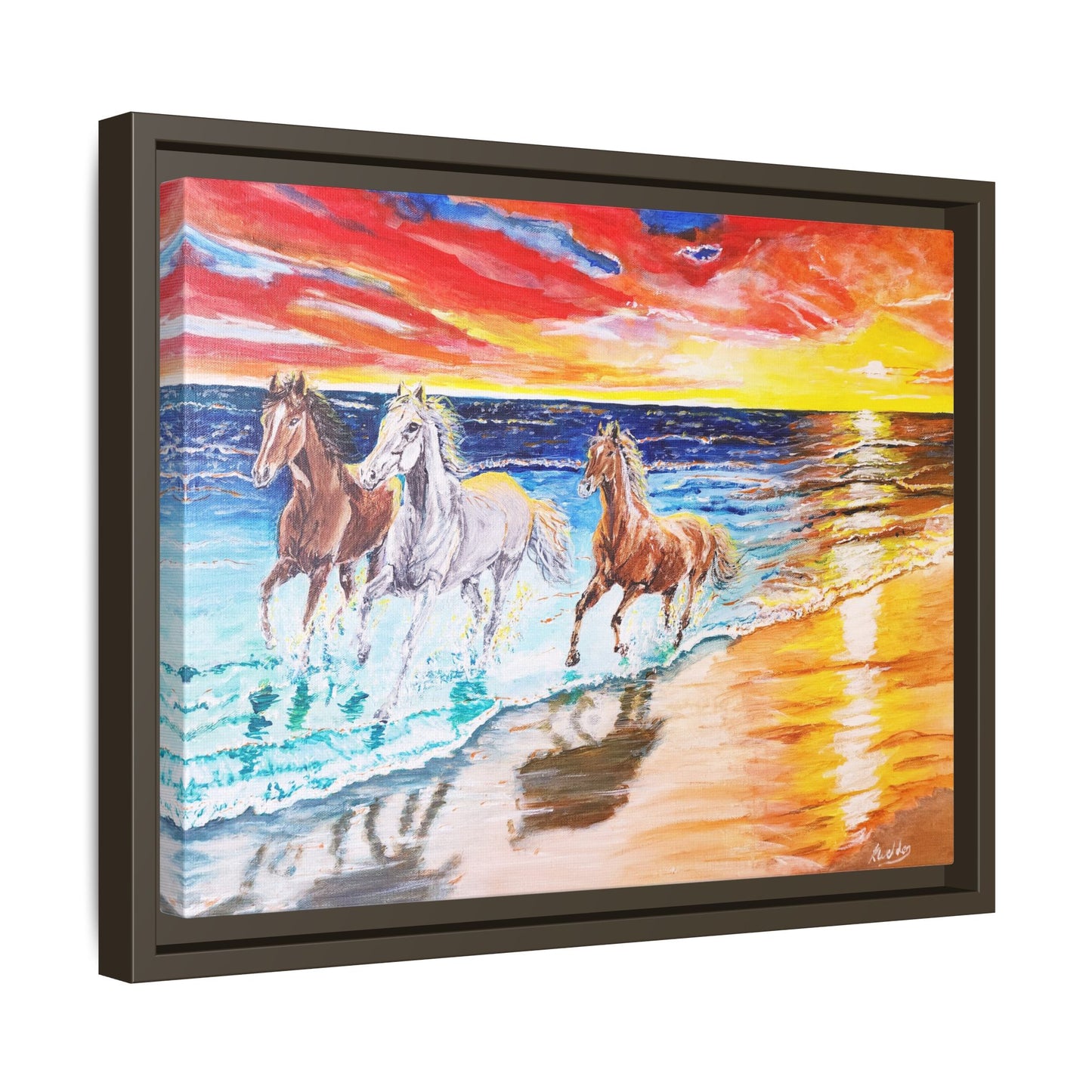 'Sunset Brumby' Print of Acrylic by Kerri Welden